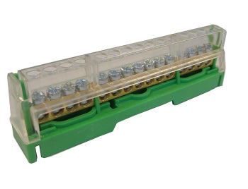 MARNO TERMINAL TIERRA FISICA 15ORIFICOS  2X16 + 13X8AWG