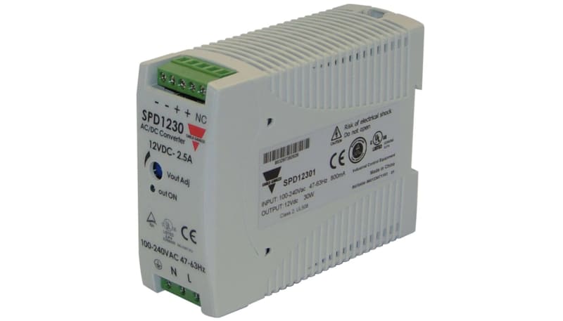CARLO-GAVAZZI POWER SUPPLY 30W 12VDC DIN SCREW TERM