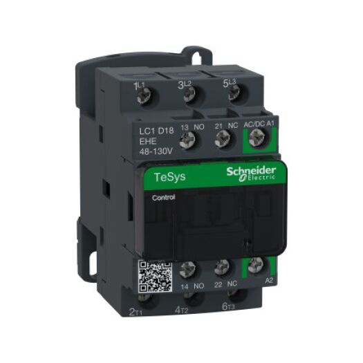 CONTACTOR 3P 18A 1NA+1NC 48-130VCA/VCC