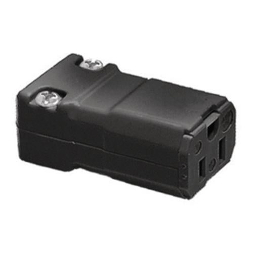 HUBBELL VALISE CONN 15A 125V 5-15R BK