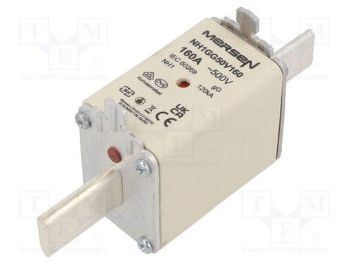 MERSEN FUSIBLE 500V 160A CLASE GG 1