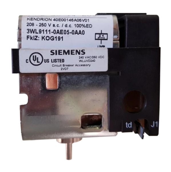 SIEMENS 3WA/3WL DISPARADOR MINIMA DE TENSION  INST 0.08 BREVE 0.2