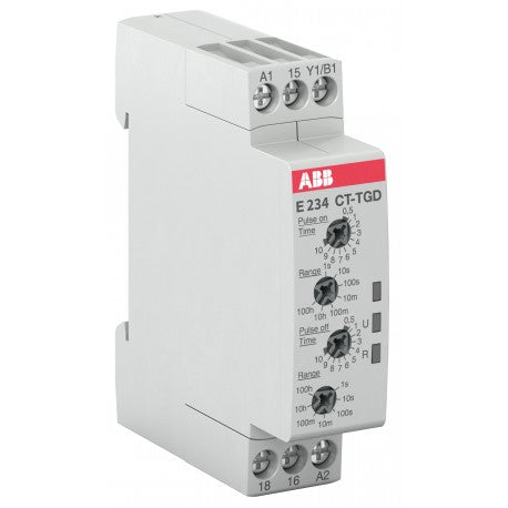 ABB CT-TGD.12 TIMER RELEVADOR GENERADOR PULSOS 1C/O 24-240VAC 24-48VDC