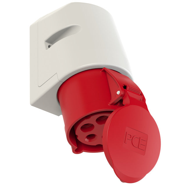 PCE BASE MURAL 3326 3P+N+T 6H32A 400V IP44 ROJO