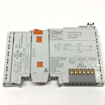 WAGO ANALOG INPUT MODULE 4-CHANNEL 0-10VDC 12BIT