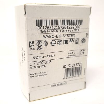 WAGO FIELDBUS COUPLER ETHERNET MODULE 2 PTS