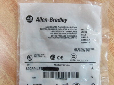 ALLEN-BRADLEY BOTON PULSADOR RASANTE AMARILLO