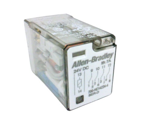 ALLEN-BRADLEY RELEVADOR MINIATURA 14P 4PDT 24VDC 700-HC14Z24