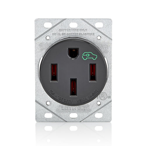 LEVITON PLACA VERTICAL P/RECEPTACULO REDONDO GRIS