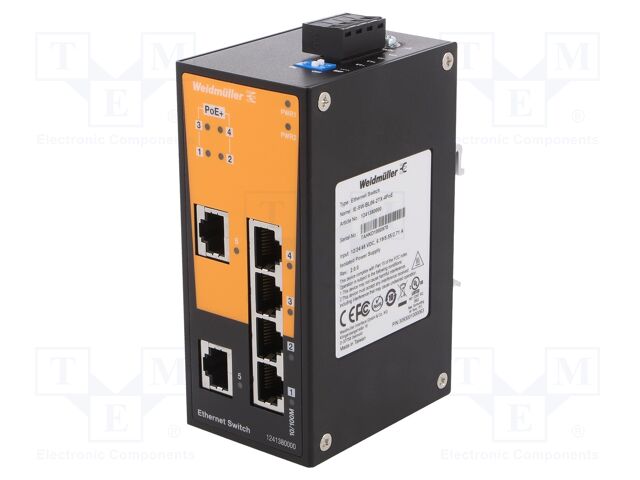 WEIDMULLER SWITCH IE-SW-BL06-2TX-4POE