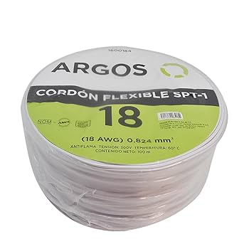 ARGOS CABLE AUTOMOTRIZ CAL. 18 AWG ROLLO ROJO