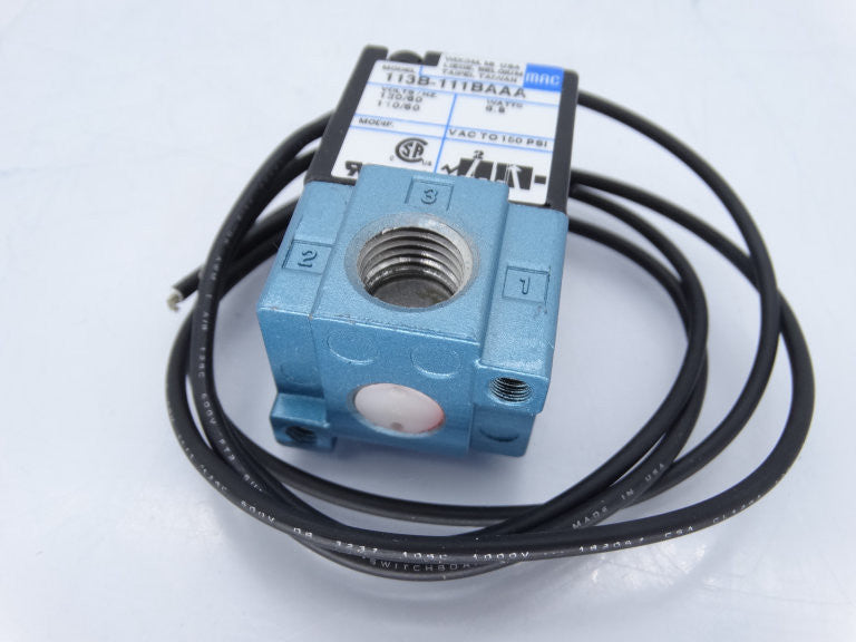 MAC PILOT OPERATED SOLENOID VALVE 3/2 NO-NC 150PSI 110/120VAC