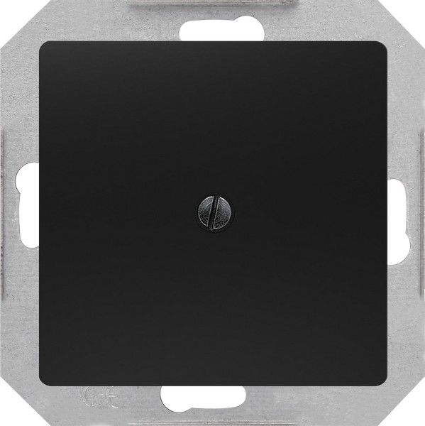 ROYER PLACA SALIDA DE CABLES NEGRO MATE