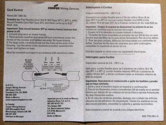 ROYER INTERRUPTOR DE TARJETA 30 AMPS BLANCO