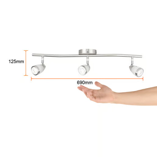 TECNOLITE INTERIOR ACENTO SPOT SOBREPONER 18W 100-240V GU10X3