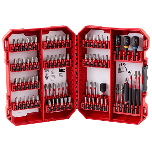 MILWAUKEE SET DE PUNTAS DE IMPACTO SHOCKWAVE DE 80 PIEZAS