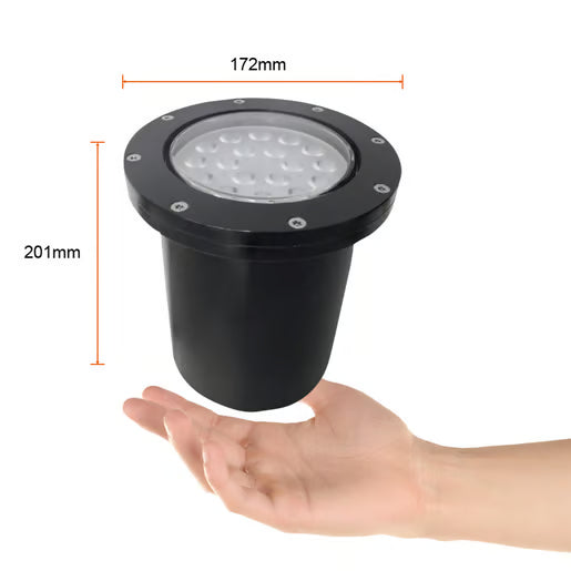 TECNOLITE EMP PISO 18W 3000K UNIV LED NEGRO