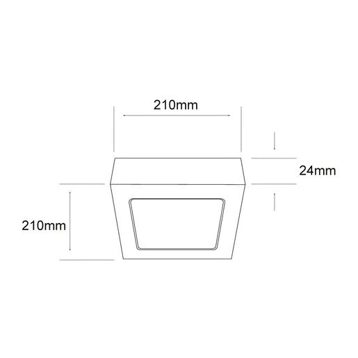 TECNOLITE INTERIOR PLAFONES LED 18W 100-240V 3000K