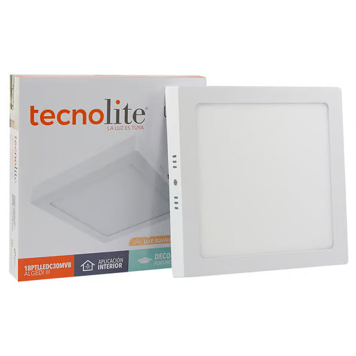 TECNOLITE INTERIOR PLAFONES LED 18W 100-240V 3000K