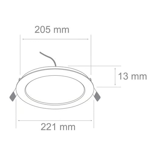TECNOLITE DOWNLIGHT 18W UNIV 4000K LED 1200 Lm BCO