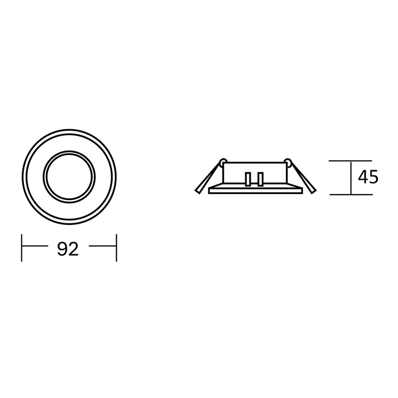 ESTEVEZ DOMUS ROUND GX5.3 MR16 DOWNLIGHT BLANCO