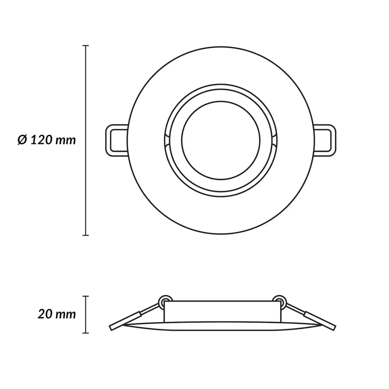 ESTEVEZ BASIC XL 5 PG ORIENTABLE GX5.3 MR16 DOWNLIGHT NEGRO