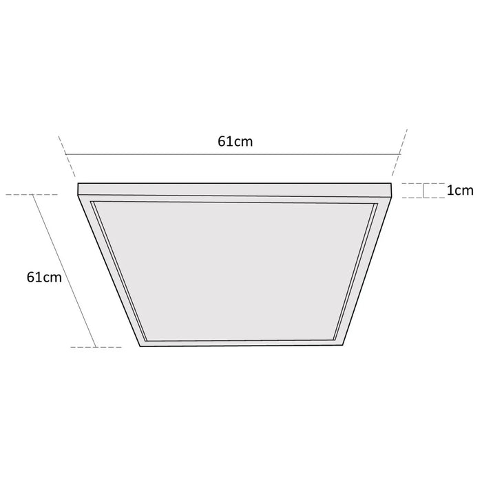 ESTEVEZ PANEL LED CCT 60X60CM 36W LED CCT OFFICE BLANCO