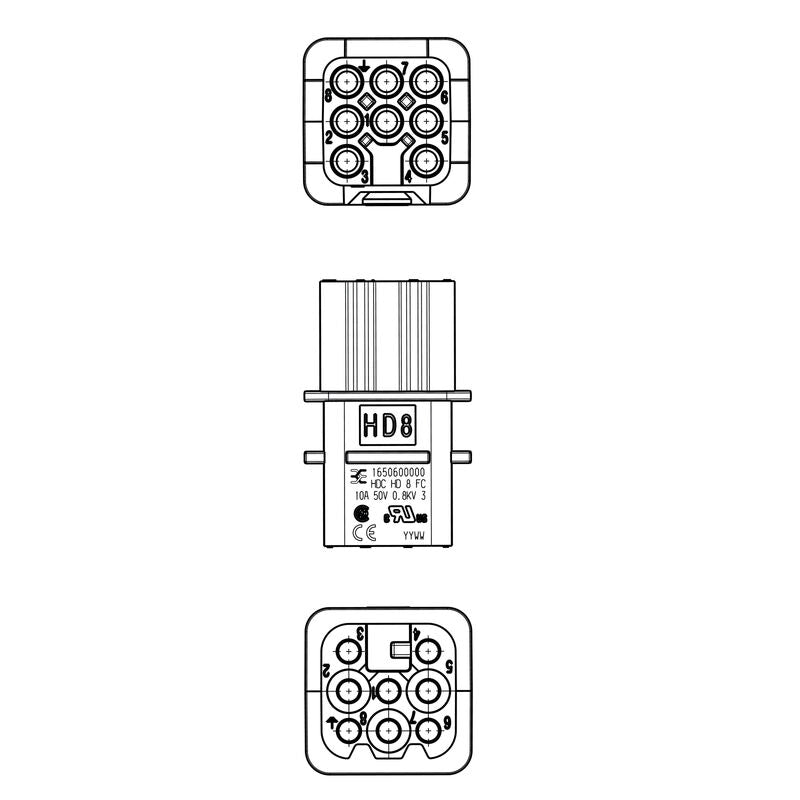WEIDMULLER CONECTOR HEMBRA HDC HD 8 FC