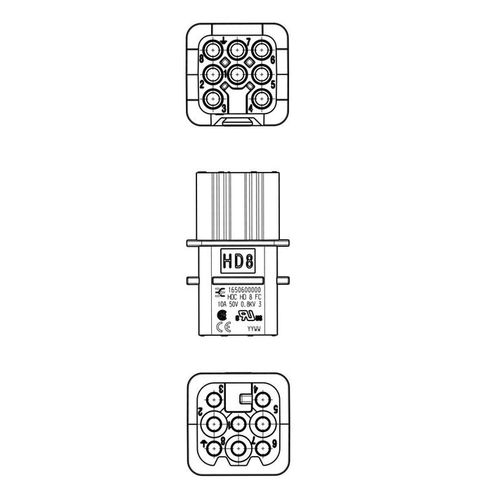 WEIDMULLER CONECTOR HEMBRA HDC HD 8 FC