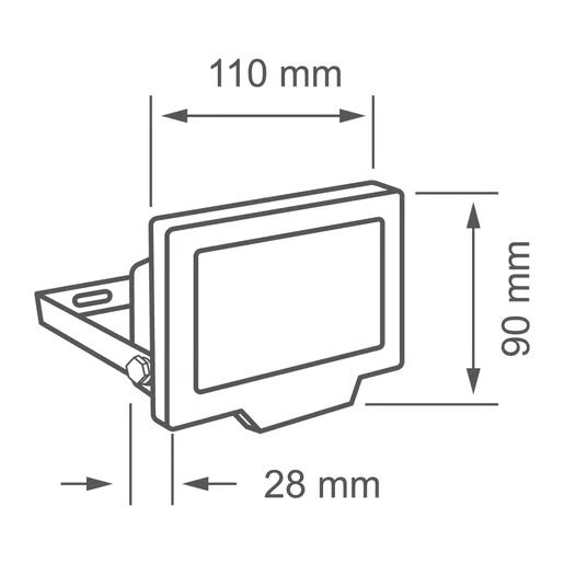 TECNOLITE EXT REFLECTOR LED 20W 100-240V 30K NGR