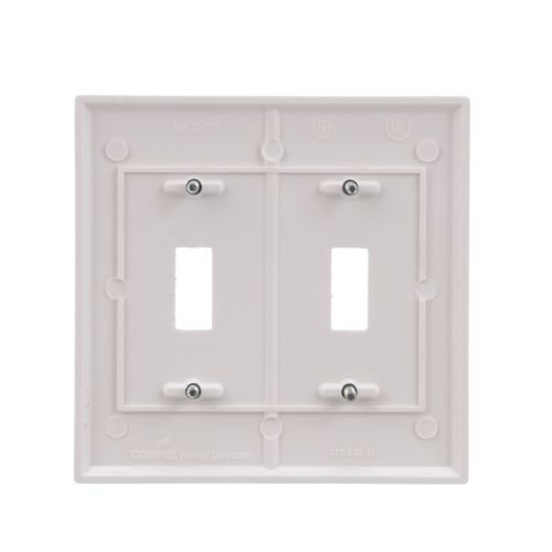 ARROW PLACA 2 MOD BLANCO P/2 INT TERMOPLASTICA MONTAJE C/TORNILLO