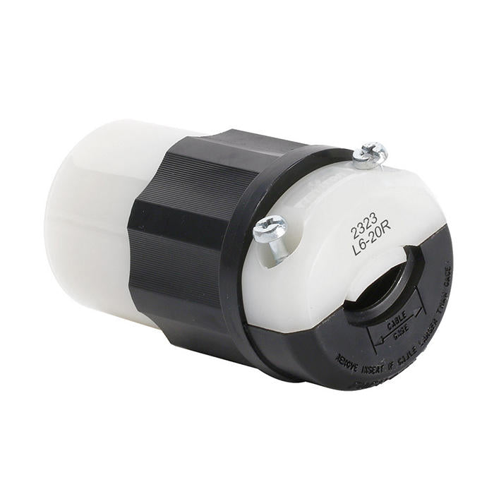 LEVITON TOMA MVUELTA 2P+T 20A 250VAC L6-20