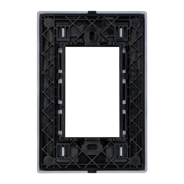 ESTEVEZ PLACA 3 VENTANAS CRISTAL PLATA SQUARE