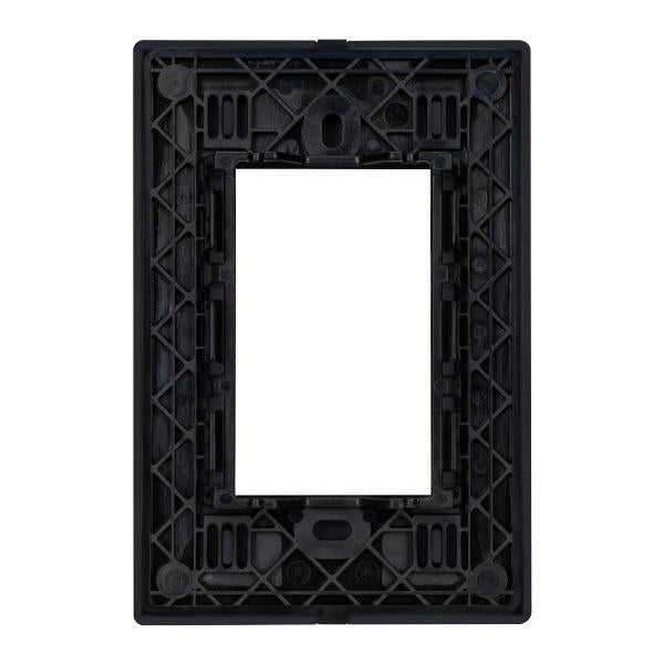 ESTEVEZ PLACA 3 VENTANAS CRISTAL NEGRO SQUARE