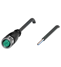 PEPPERL CABLE 2 MTS CON CONECTOR HEMBRA RECTO M12 4P V1-G-BK2M-PU