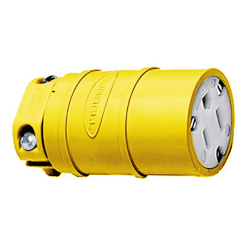 HUBBELL CONECT ELASTOM 2P 3H 15A 125V AMARILLO
