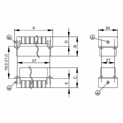 WEIDMULLER CONECTOR MACHO HDC HE 10 MS