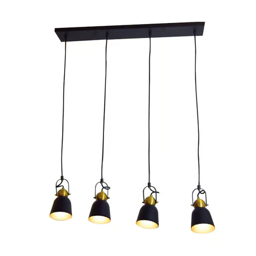 TECNOLITE COLGANTE RAN II NEGRO/ORO E27