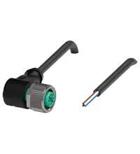 PEPPERL CABLE 2 MTS CON CONECTOR HEMBRA RECTO M12 4P V1-W-BK2M-PU