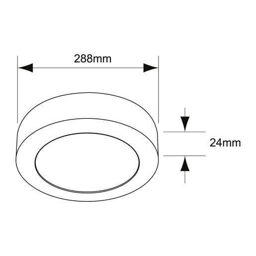 TECNOLITE INTERIOR DEC PLAFONES LED 24W 100-240V 650