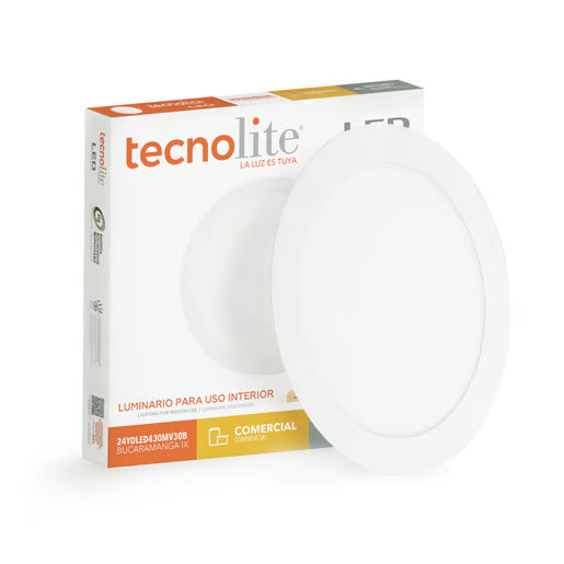 TECNOLITE INTERIOR EMPOTRADOS LED 24W 100-240V 3000K