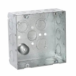 HUBBELL CAJA CUAD 4 11/16P 2 1/8P PR KO 1/2 Y 3/4