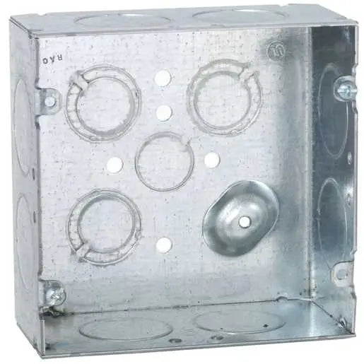 HUBELL CAJA CUAD 4 11/16" X 2 1/8"PROF. ORIFICIO 1"