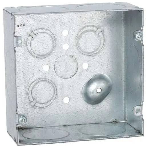 CAJA CUADRADA GLAVANIZADA REFORZADA 1-1/4"" STEEL