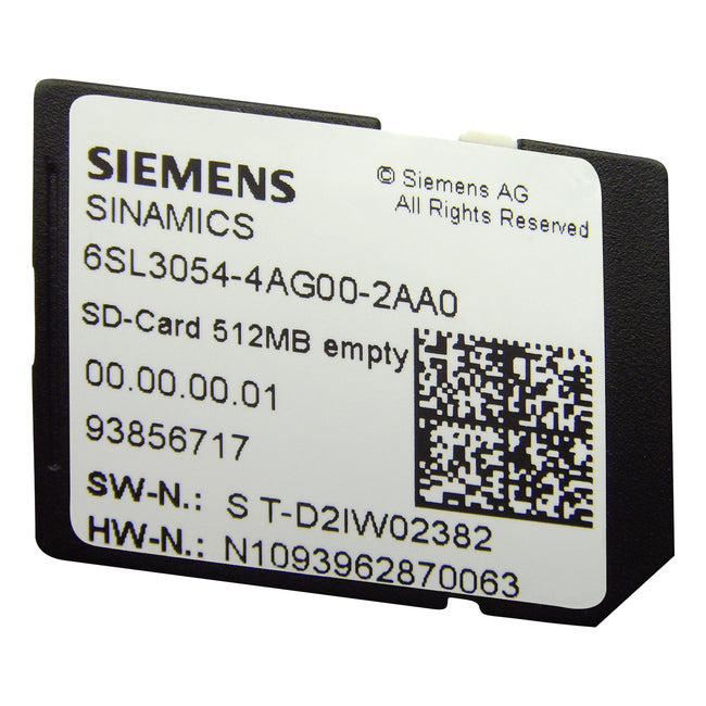 SIEMENS *REPUESTO*SINAMICS G120 TARJETA SD DE 512 MB INCL. LICENC