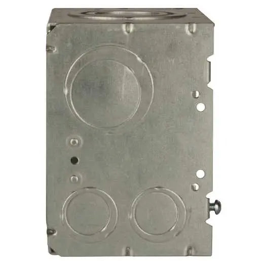HUBBELL CAJA CUAD 4 11/16" X 3-1/4" PROF.ORIFICIO 3/4" Y 2"