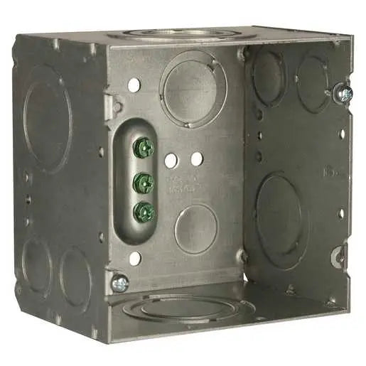 HUBBELL CAJA CUAD 4 11/16" X 3-1/4" PROF.ORIFICIO 3/4" Y 2"