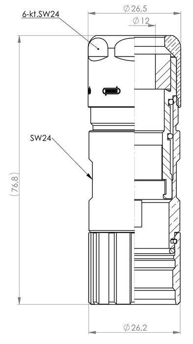 WEIDMULLER SENSOR/ACTUATOR PLUG-IN CONNECTOR EMPTY ENCLOSURE