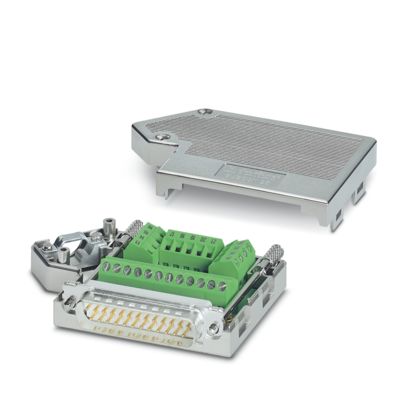 PHOENIX CONTACT CONECTOR DB25 MACHO C/CARCAZA METALICA