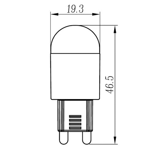 TECNOLITE FOCO CACAHUATE 2.5W 3000K LED G9